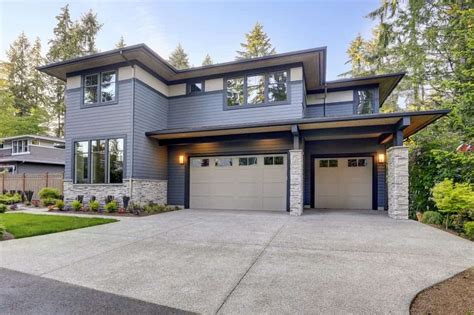 modern gray houses